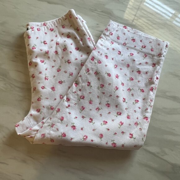 Ralph Lauren Rosebud Pedal Pushers in White and Pink Size 6P - Picture 7 of 10